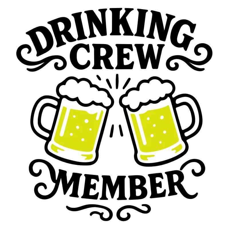 Boire de la bière Crew