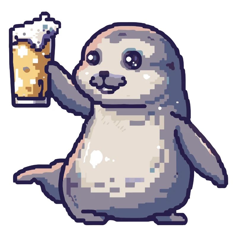 Robbe Tier Bier Pixel