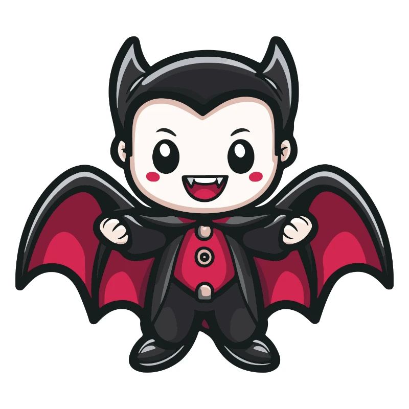 Vampire Halloween Comic Kawaii