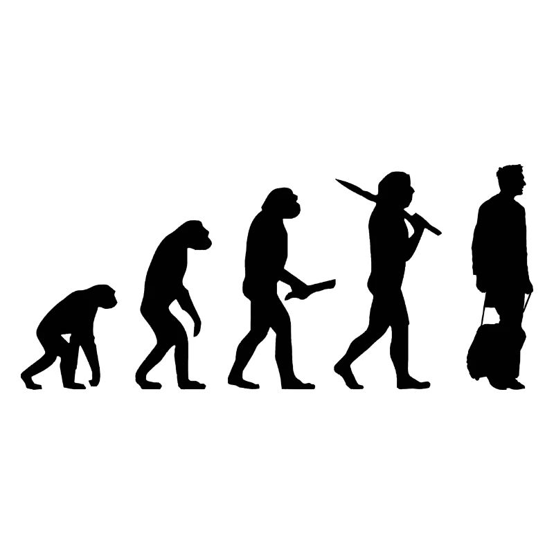 Evolution Businessman Chef Manager Geschenk Reise
