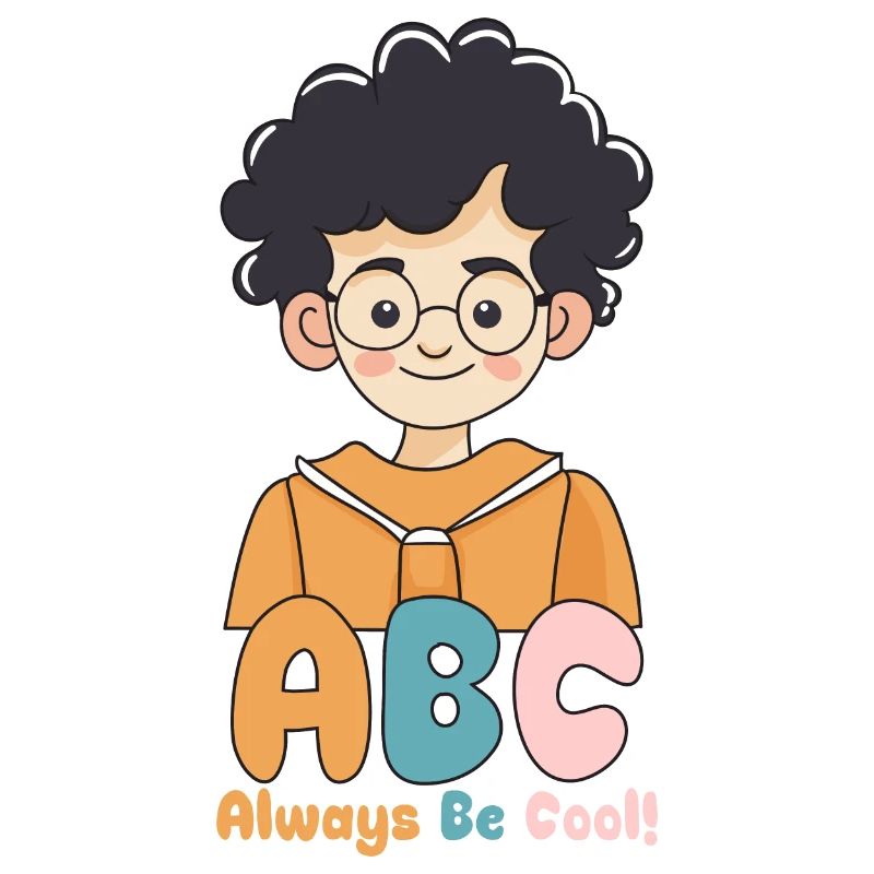 Schulkind ABC Junge Einschulung Allways be Call