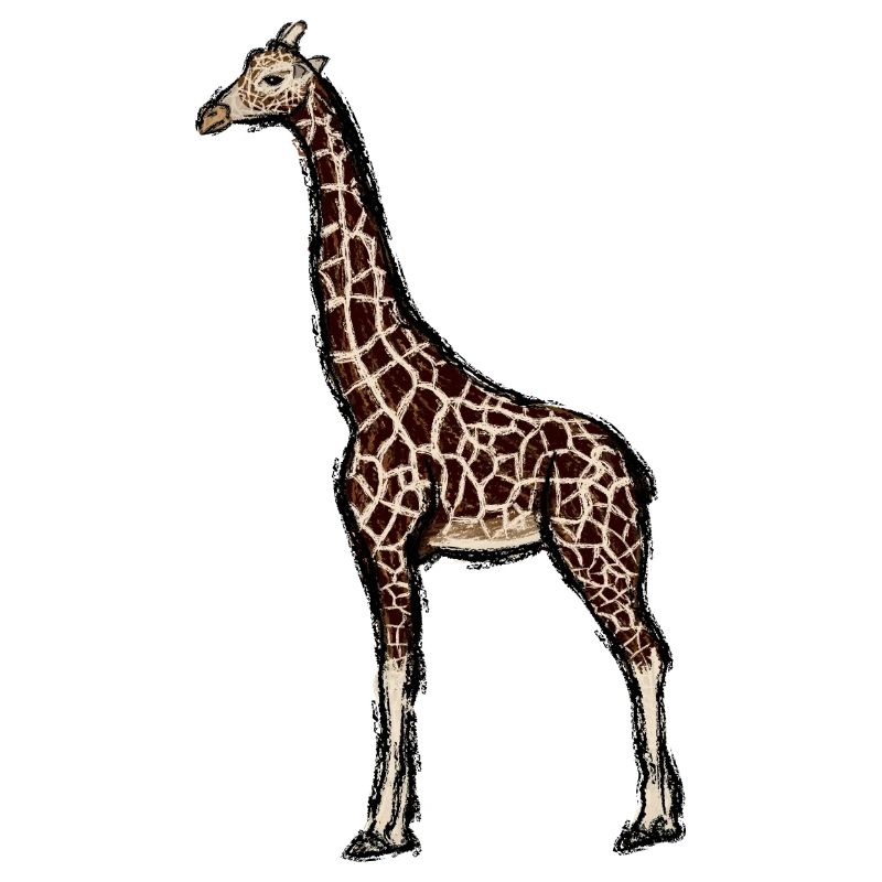 Design mit einer Giraffe 1