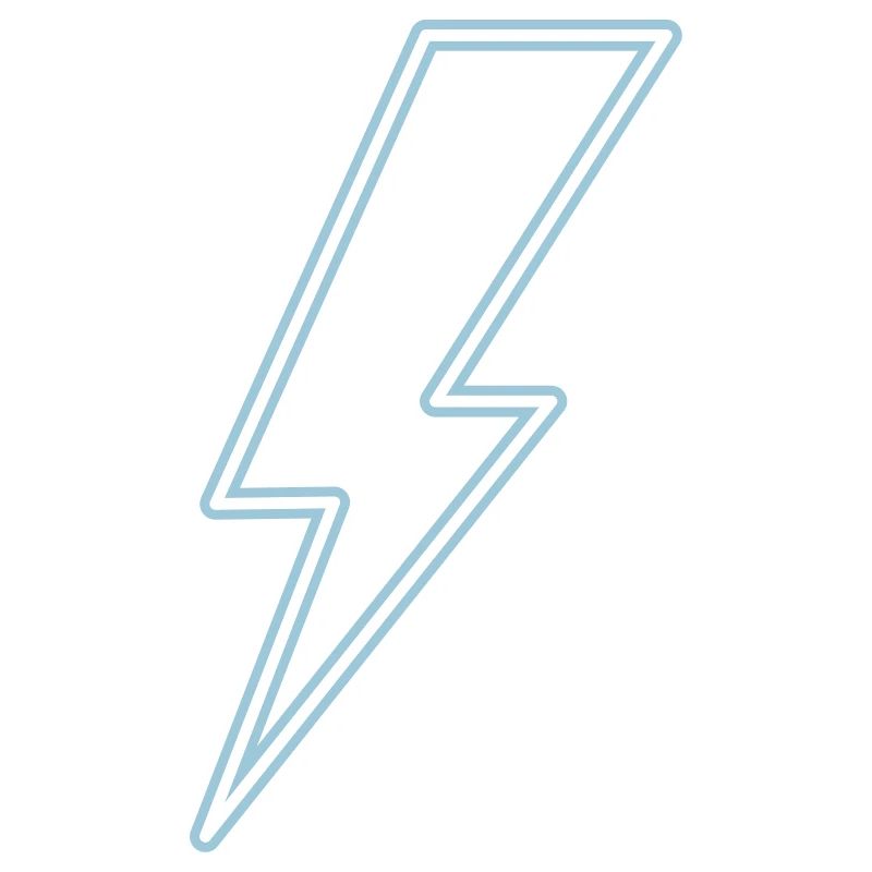 Neon blue flash light