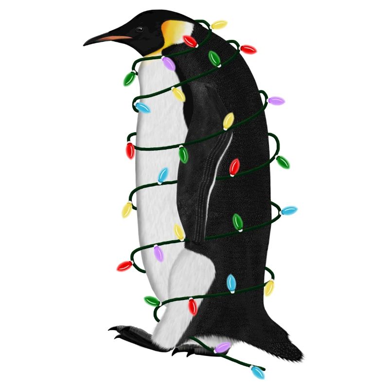 Penguin String Lights Christmas Bird Cap