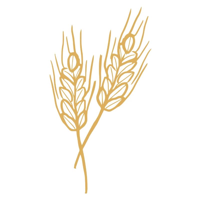 Wheat Illustration Bread Baker Gift Idea