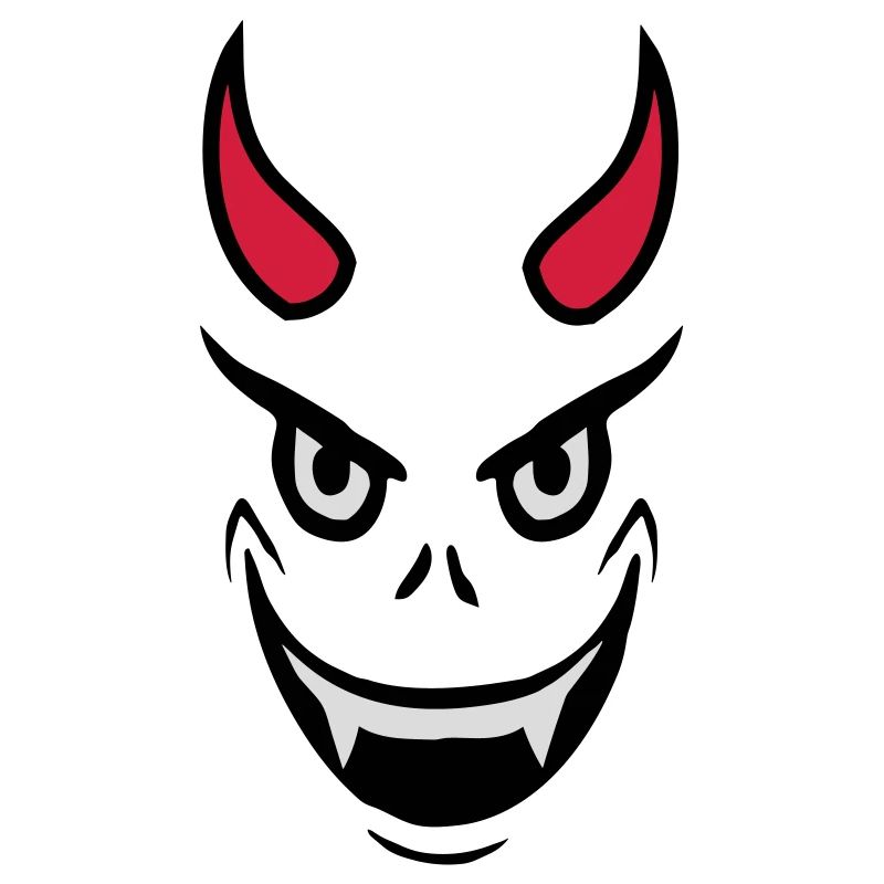 Conception du visage du diable maléfique