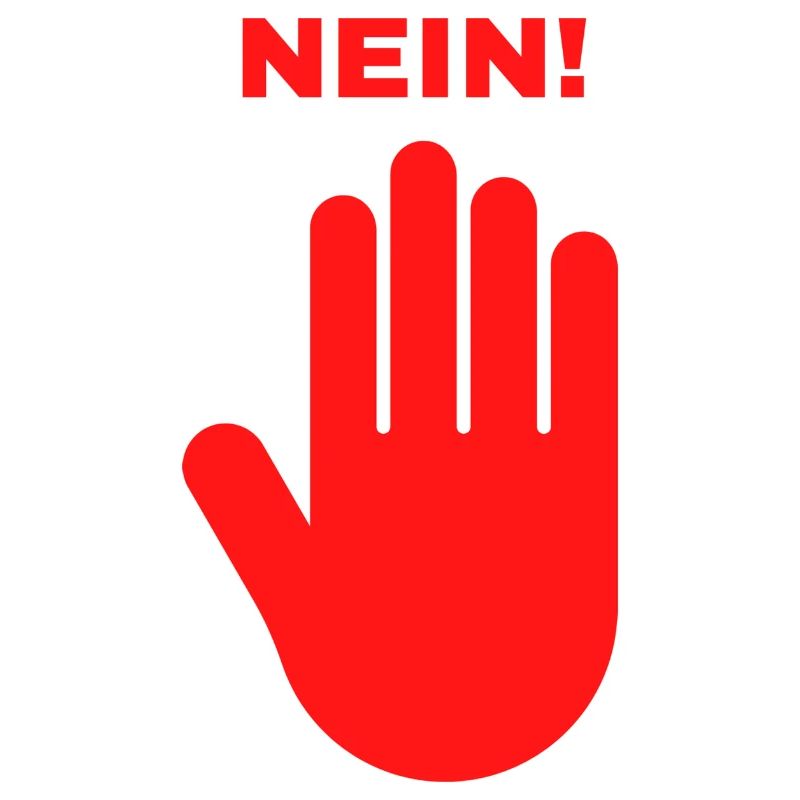 hand rot stop nein halt 4