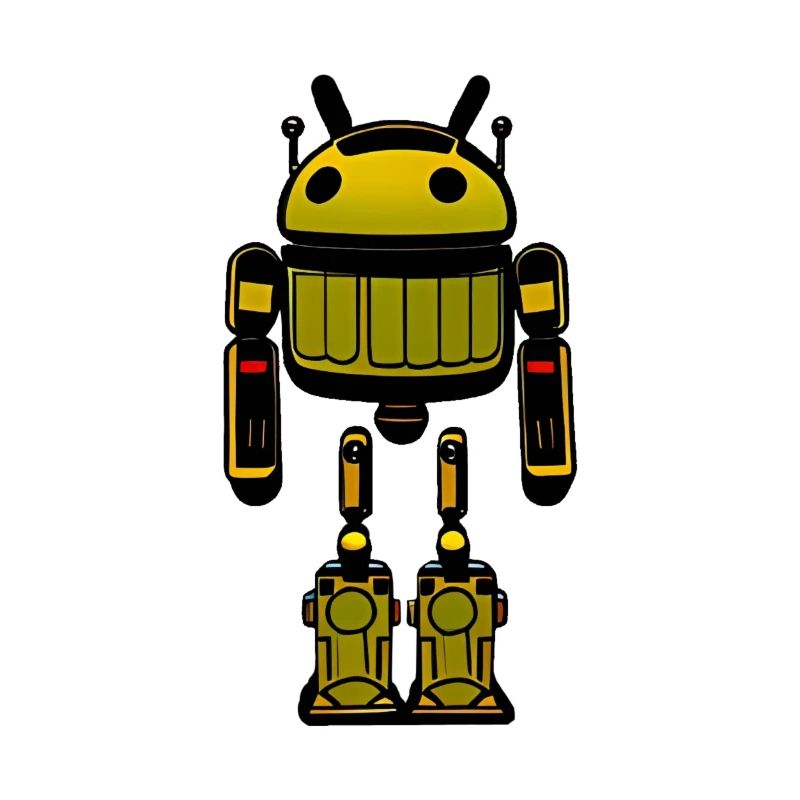 Android Mülleimer Roboter