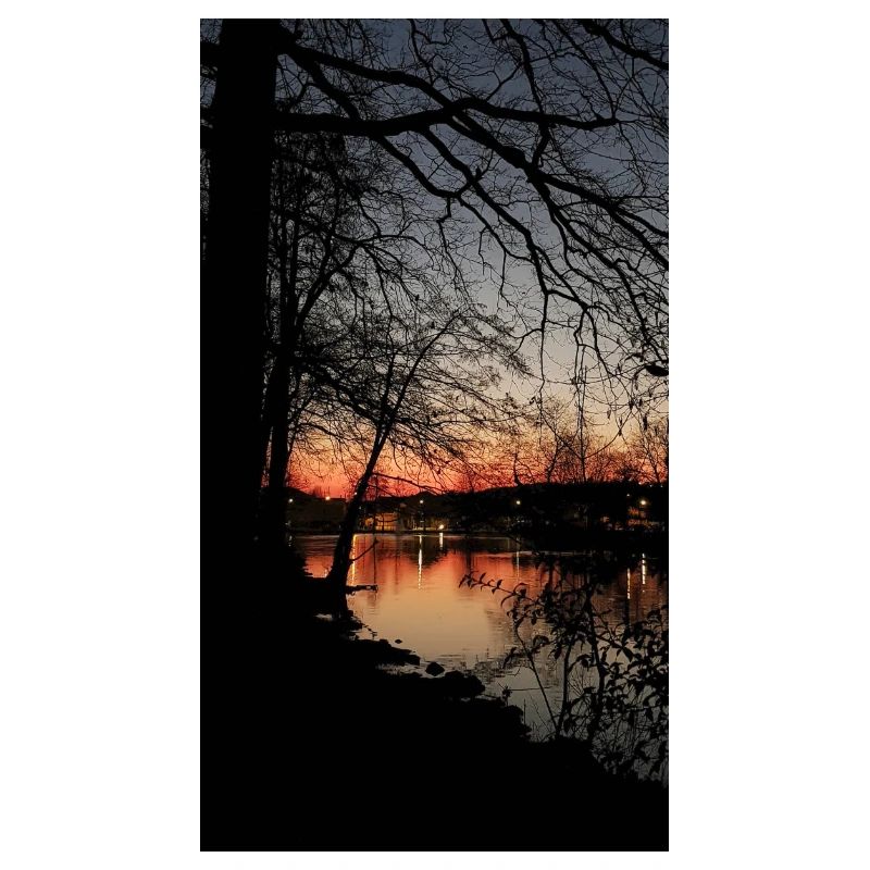 Coucher de soleil sur le lac