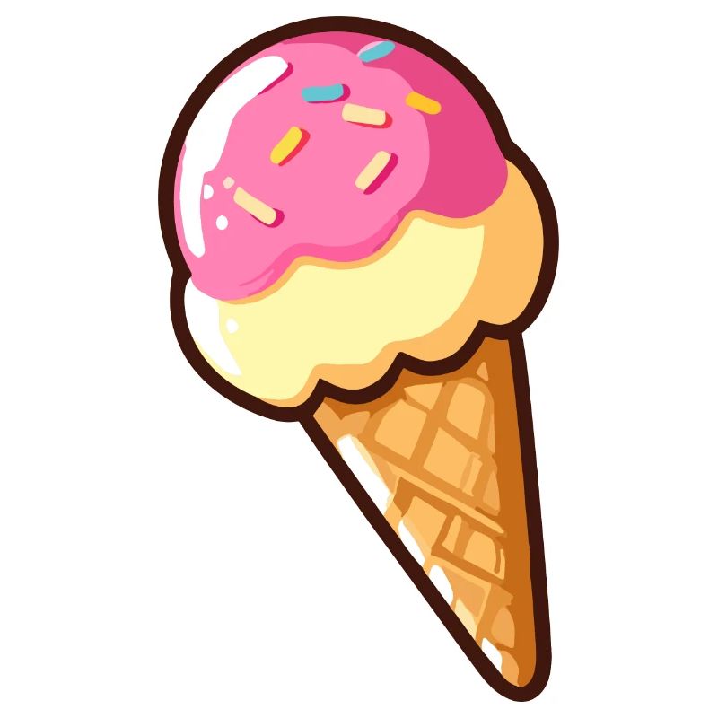 Erdbeer-Vanille-Eis