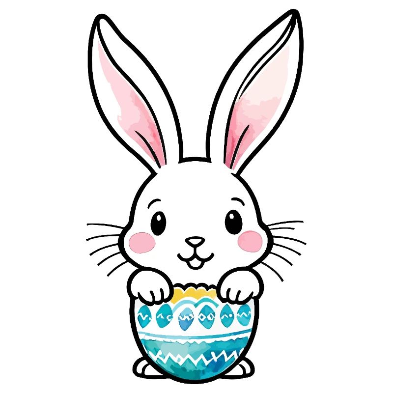 Easter Bunny Easter Watercolor