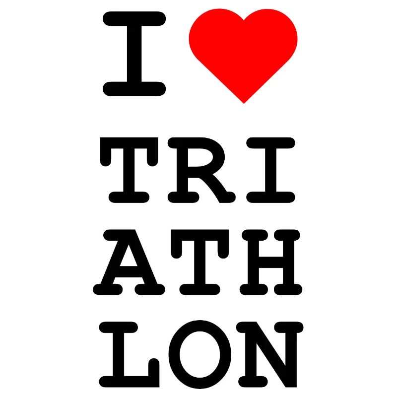 Ich liebe Triathlon - Ikonisches Herz Design