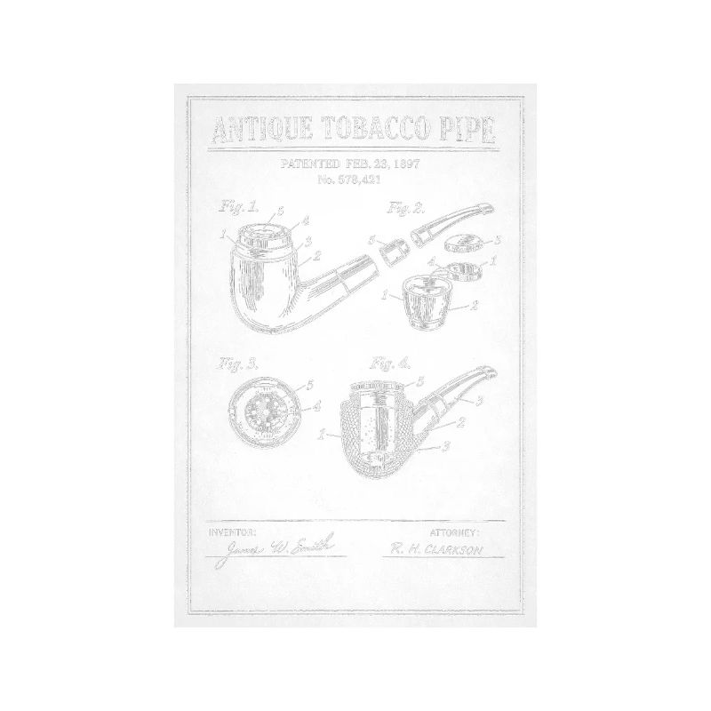 Plan de pipe à tabac ancienne