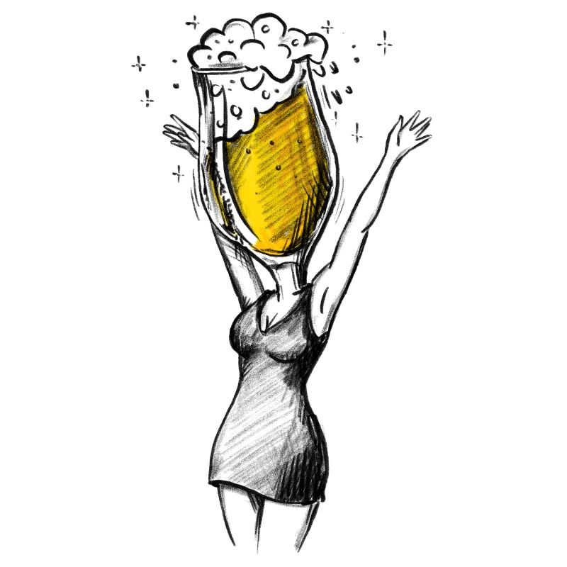 Junggesellenabschied JGA Bier - Illustration