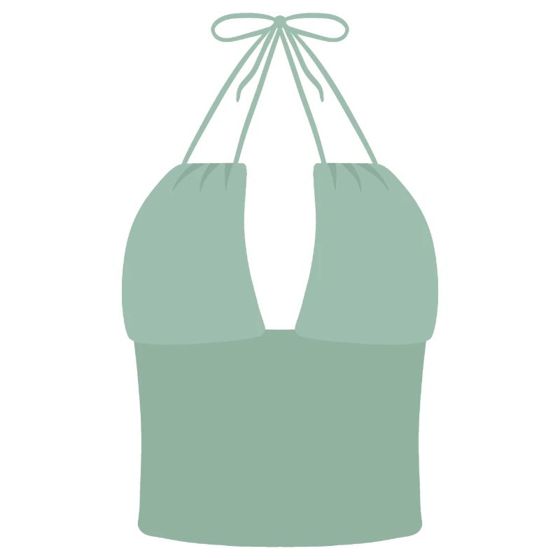 Haut bikini Mint Halter
