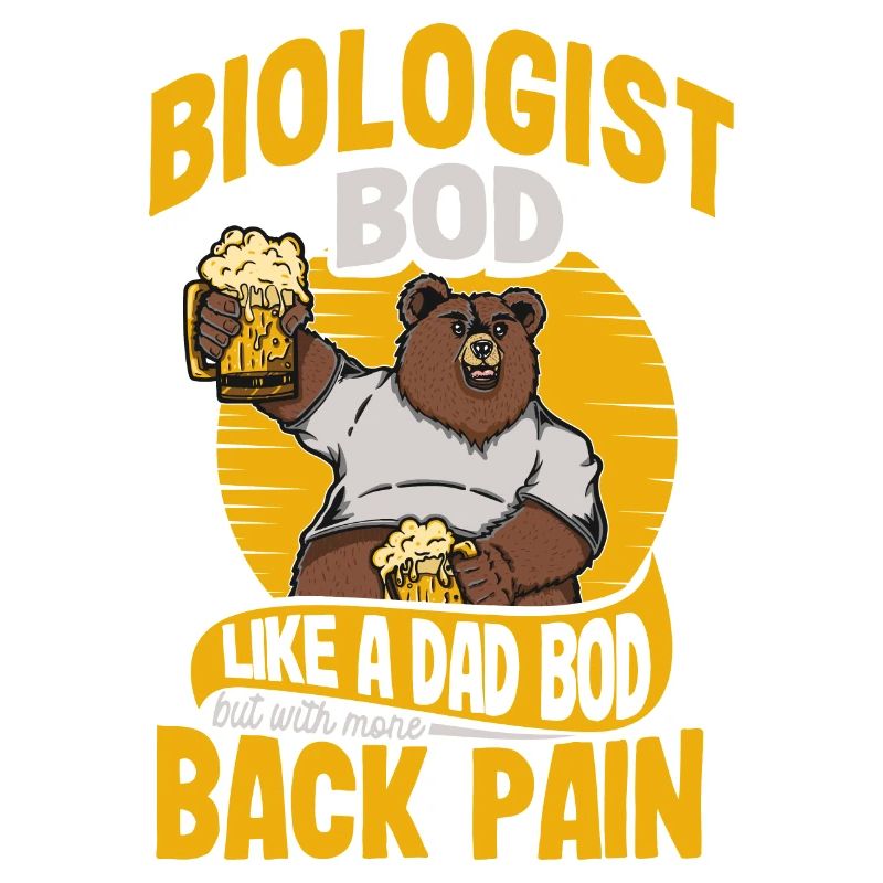 Biologiste Bod Like A Dad Bod Drôle de Microbiologiste