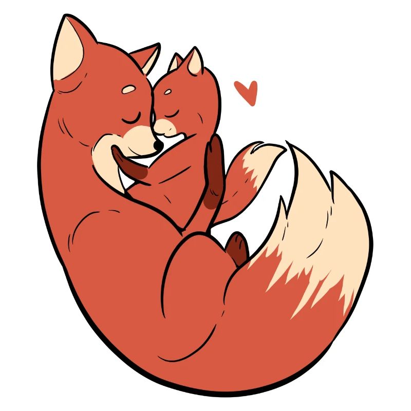 Fox Cuddle Freund oder Freundin Geschenk