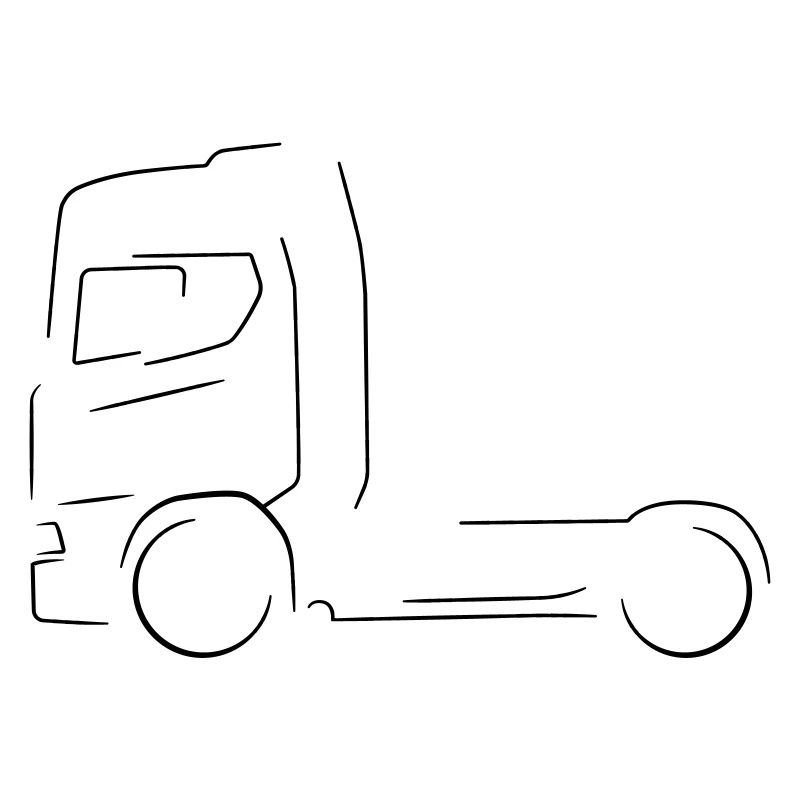 Silhouette de camion