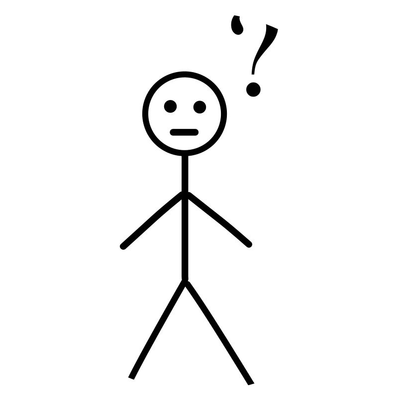 haphazard stick man