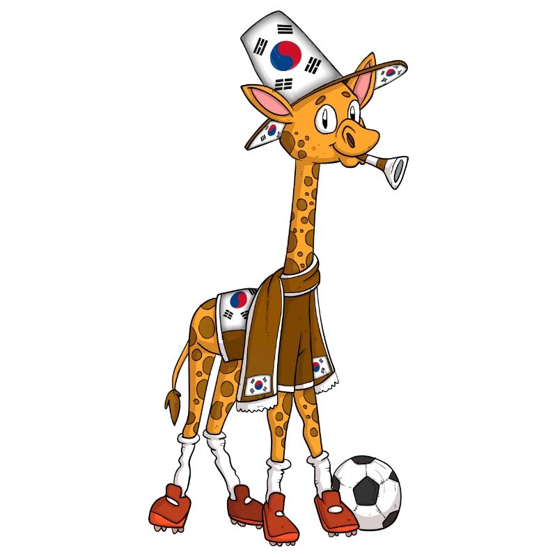 Giraffe Fan Corée du Sud
