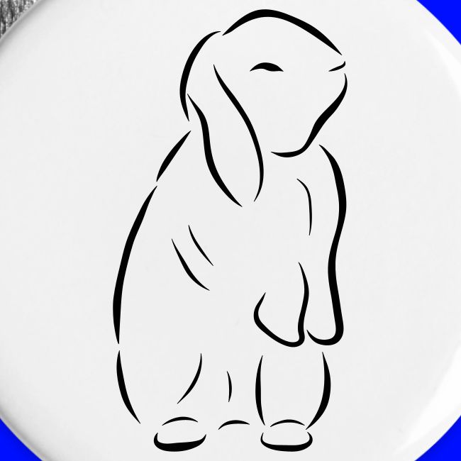 stehendes Häschen Hase Kaninchen Zwergkaninchen