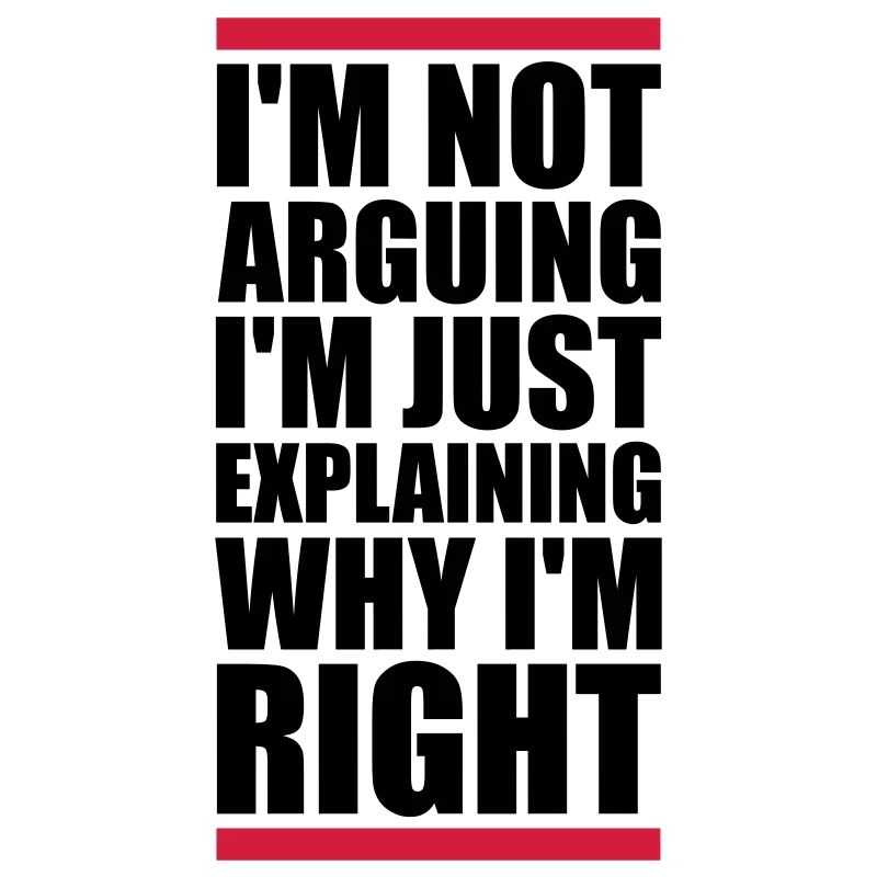 I m not arguing