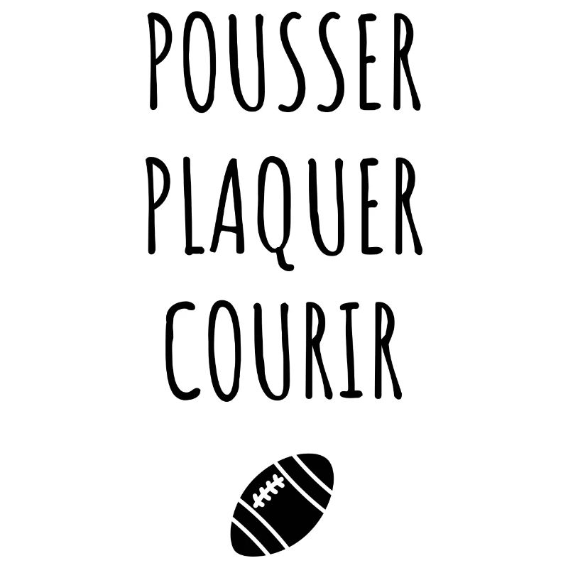 Pousser plaquer courir rugby