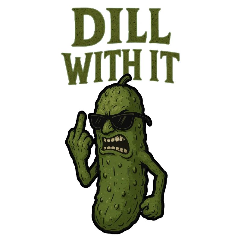 Aneth avec son illustration de cornichon drôle