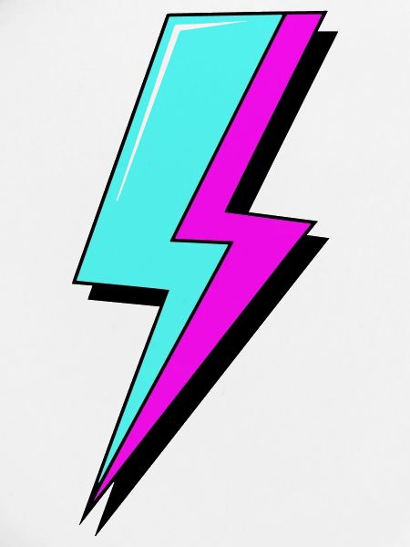 Psychedelic Neon Lightning