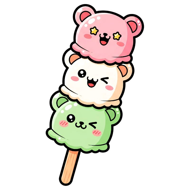 Pastel Kawaii IceCream Stack