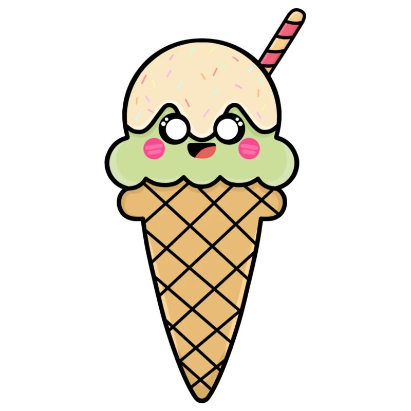 Eis süß Eistüte niedlich Eiscreme Geschenkidee