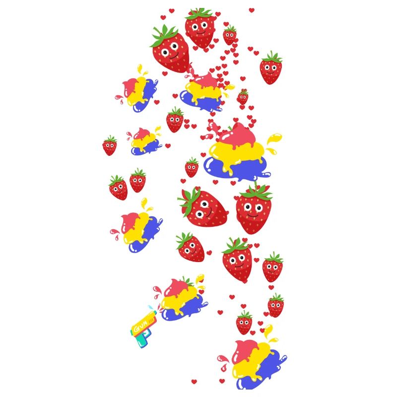 Erdbeeren, Erdbeere, Farbe, bunte Farbe