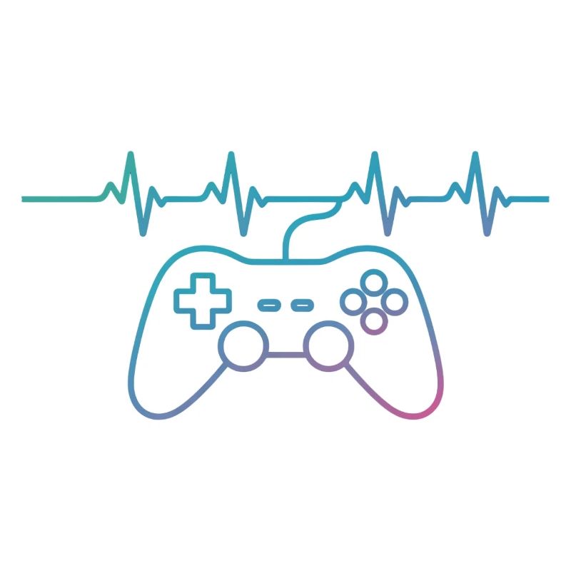 Gaming Heartbeat Controller Motif