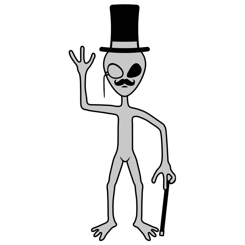 Sir Alien waves friendly
