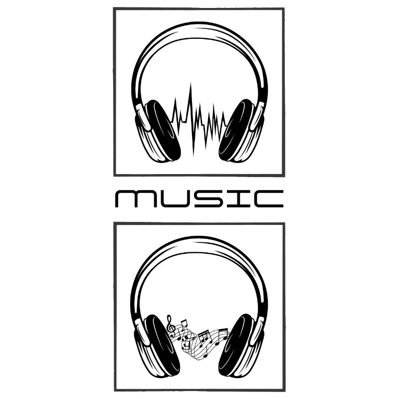 Kopfhörer. Musik.