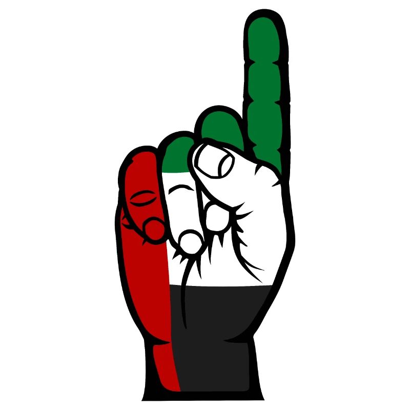 Drapeau numéro 1 des Émirats arabes unis