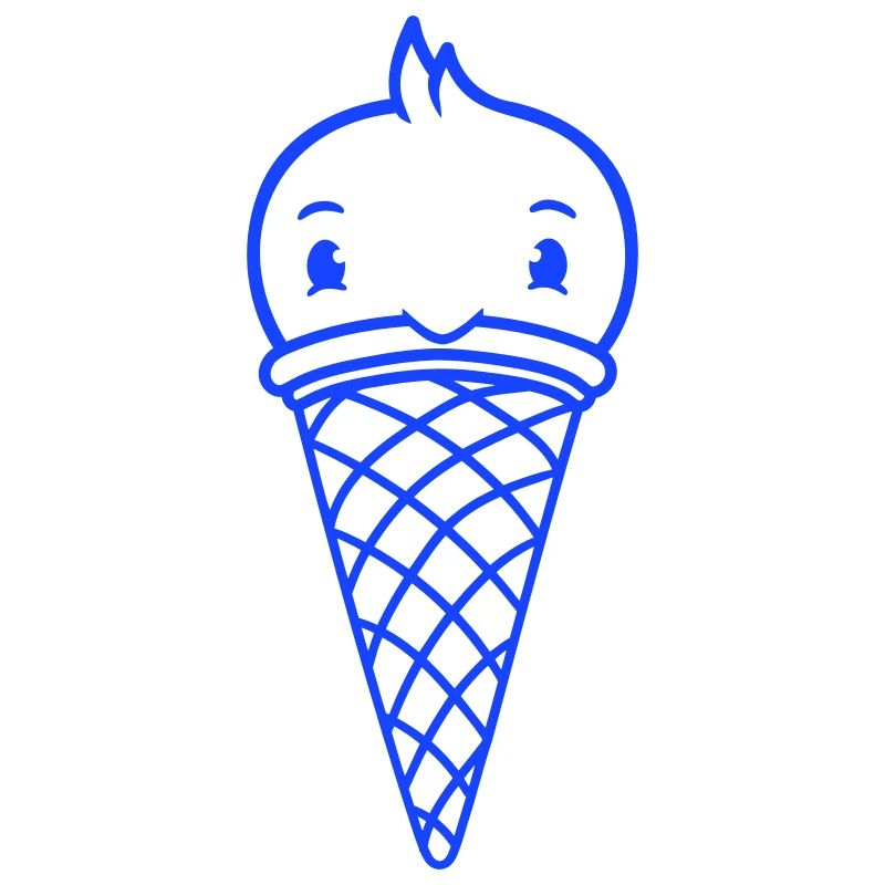 Vogel Eis Waffel Waffeleis Kugeln Eiscreme Eistüte