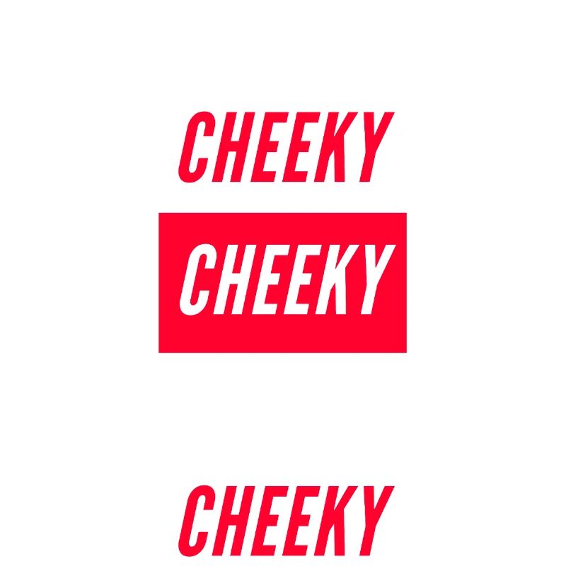 Cheeky Typographie en Bloc