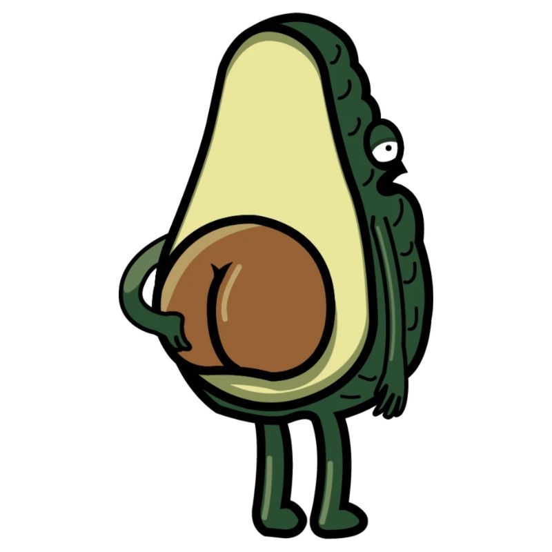 Avocado is scratching