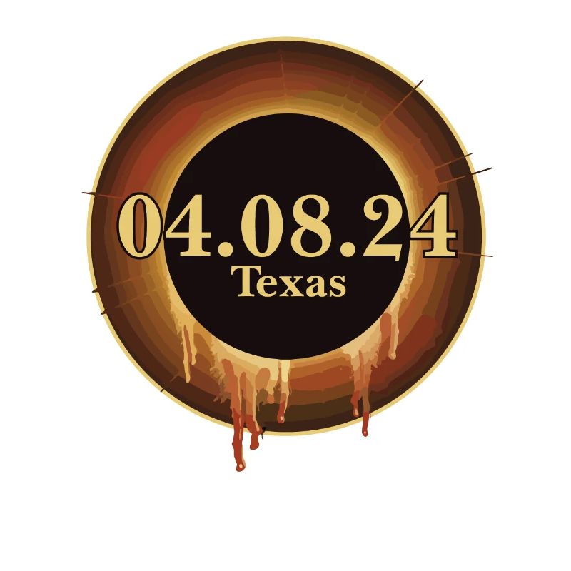 Total Solar Eclipse Path of Totality Texas April