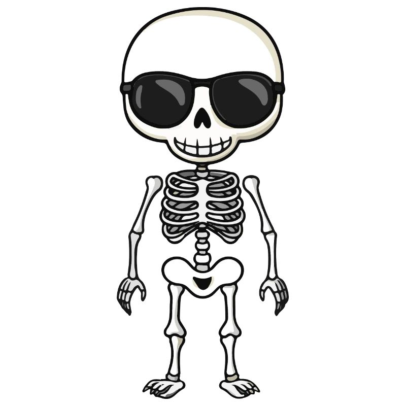 Skelett Comic Halloween