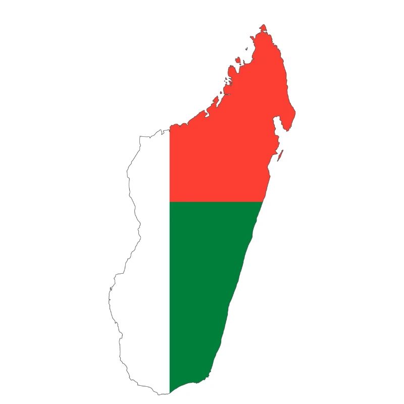Madagascar map flag flag
