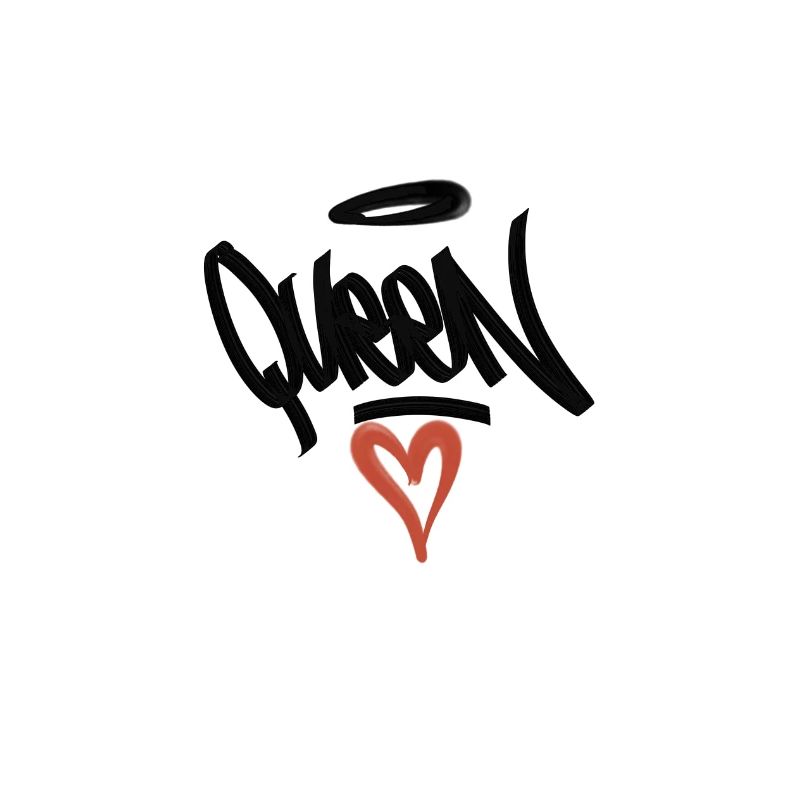 Queen Heart Graffiti