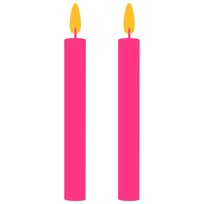 2 Candles / / two / / Second Birthday / / second