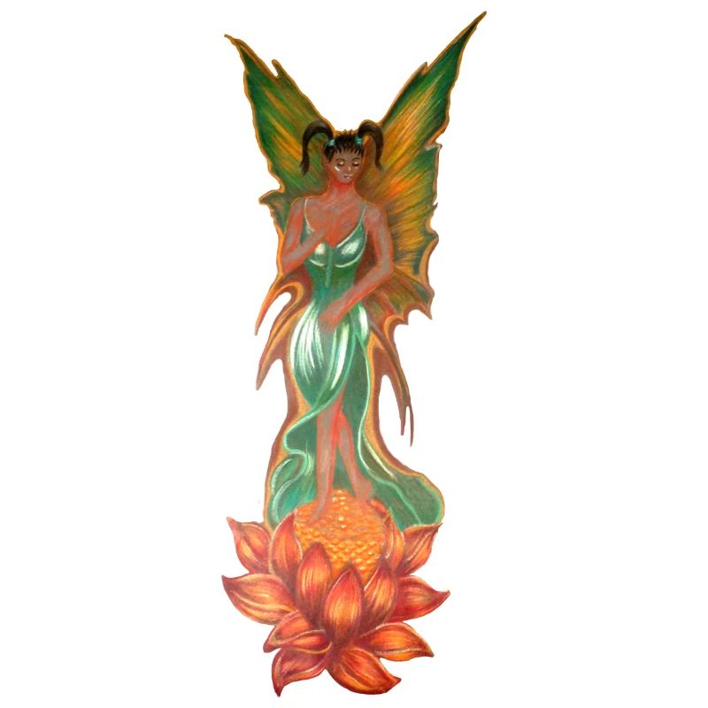 Elfe magique d’une fleur de lotus