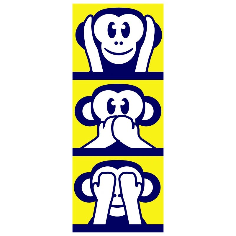 3 Wise Monkeys Hear Nothing Say See Monkey Fun