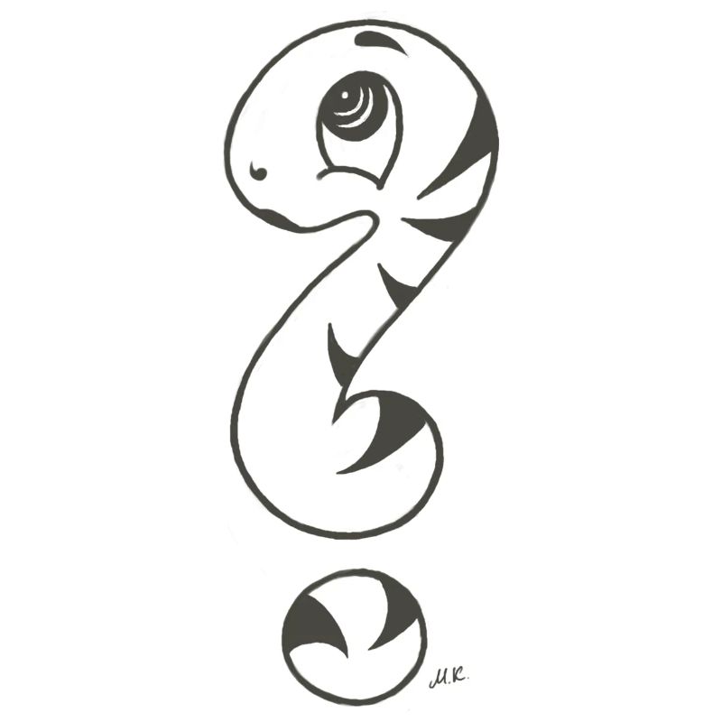 Point d’interrogation serpent