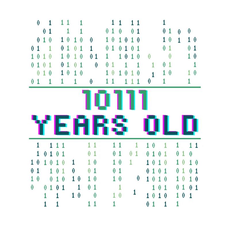 23. Geburtstag 23 Jahre alt Binärcode Coder