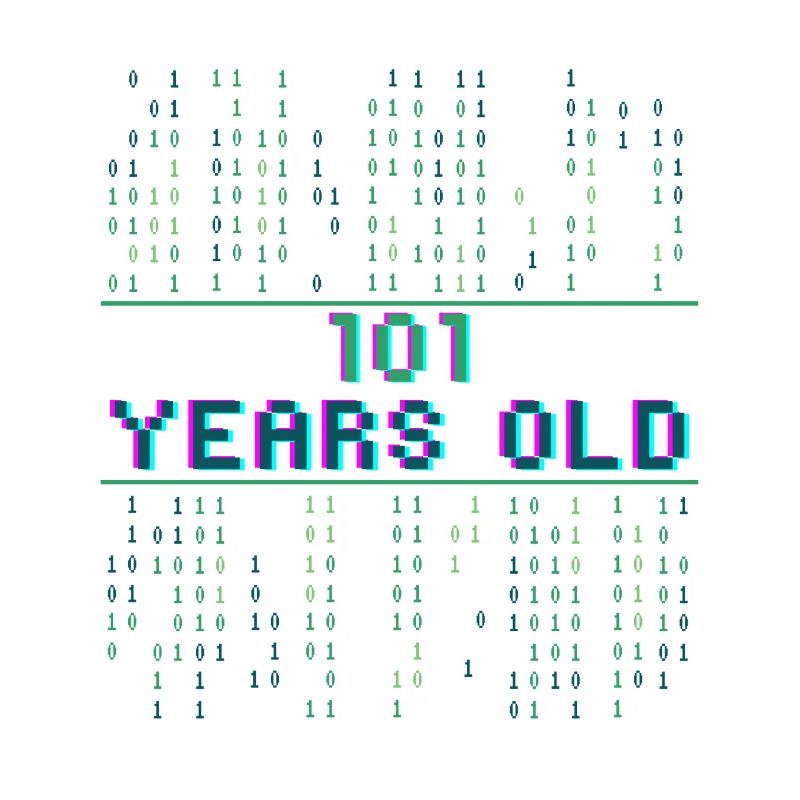 5ème anniversaire 5 ans codeur de code binaire