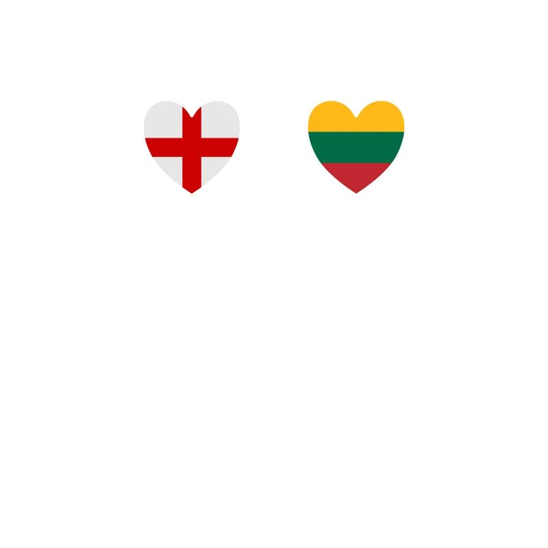 Drapeaux de l’Angleterre et de la Lituanie drapeaux lituaniens